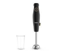 Tefal HB46E8 Eco Respect Batidora de mano | Motor de 600 W | Eco-Design | 2 velocidades | 4 cuchillas Powelix | Protección contra salpicaduras | Incluye vaso medidor de 800 ml | Negro