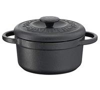 Tefal Heritage - Set minicacerolas de 10 cm, hierro fundido, 0,3 litros, tapa potenciadora de condensación, retención calor, cocción fuego lento, guisos, caramelización, apto para todo tipo de cocinas