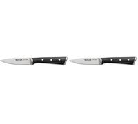 Tefal Ice Force - Cuchillo Pelador 9 cm | Acero Inoxidable Alemán, Tecnología Ice Force -120°C, Corte Preciso, Mango Remachado, Resistente a la Corrosión y Lavavajillas (Paquete de 2)