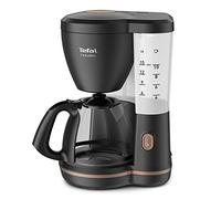 Cafetera de goteo - TEFAL CM5338, 1000 W, 1,25 l, 15 tazas, Negro