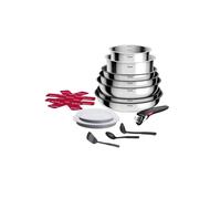 Tefal Ingenio Cook Eat, batería de cocina de 15 piezas, inox, compatible con todas las luces incluyendo inducción