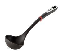 Tefal Ingenio - Cucharón de plástico resistente y duradero, resistente al calor hasta 230º, apto para lavavajillas, rojo y negro, K20601