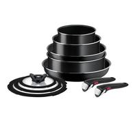 Tefal Ingenio Easy Cook N Clean, Batería de cocina 10 piezas, Aluminio, No inducción