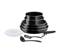 Tefal Ingenio Easy On - Juego de 3 Sartenes 22/24/26 cm + 2 Cazos 16/18 cm + Mango extraíble + 4 Accesorios | No apto inducción, antiadherentes, sin PFOA, apto lavavajillas y horno
