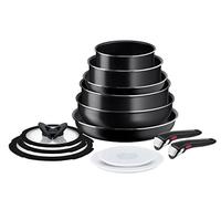 Tefal Ingenio Easy On - Juego de 6 Piezas + 7 Accesorios, NO APTO INDUCCIÓN | 2 Sartenes 22/28 cm + 2 Cazos 16/20 cm + Guisera 24 cm + Wok 26 cm + 7 Acc, Aluminio, Antiadherente, NO APTO INDUCCIÓN