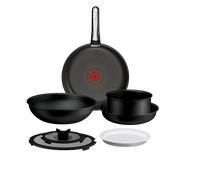 Tefal Ingenio Excellence+, Set de 8 Piezas, Apilable, Antiadherente, Mango extraíble, Inducción, Total compatibilidad