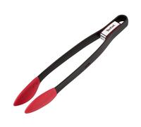 Tefal Pinzas de cocina Ingenio K20607, plástico hasta 230°C, punta silicona, negro/rojo