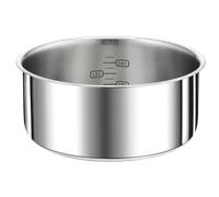 Tefal Ingenio Preference, Cazo de 22 cm, Sin revestimiento, Inducción, Acero Inoxidable