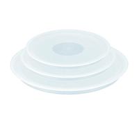 Tefal Ingenio, Set 3 Tapas de plástico, 16/18/20 cm, Cierre Hermético, Aptas para nevera y lavavajillas