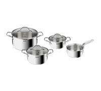 Tefal Intuition XL, Set de 7 piezas, 3 Ollas 16/20/24cm + 1 cazo 16cm + tapas, Acero Inoxidable, Apilable, Inducción