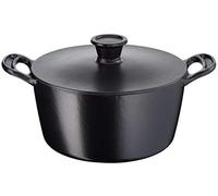 Tefal Jamie Oliver by Cast Iron Stewpot 24cm Olla de 24 cm, 4.7 litros, Hierro Fundido, Negro