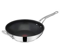 Tefal Jamie Oliver by Cook's Classics E3068835 - Sartén wok (28 cm, antiadherente, apta para inducción, apta para horno, acero inoxidable, mango remachado)