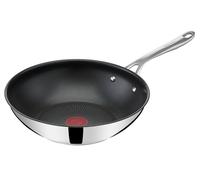Tefal Jamie Oliver by Cook's Direct On E3041934 - Sartén wok (28 cm, antiadherente, señal térmica, mango remachado, apta para inducción, acero inoxidable)