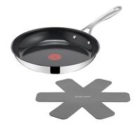Tefal Jamie Oliver Cerámica - Sartén 28 cm + Protector de sartén | Sartén 28 cm, Antiadherente cerámico, Thermo-Spot, Mango acero inoxidable, Apto inducción y horno, Cerámica