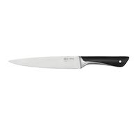 Tefal Jamie Oliver K2670255 - Cuchillo para carne y jamón (20 cm, alto rendimiento de corte, diseño distintivo, cuchillas resistentes y duraderas, acero inoxidable/negro)