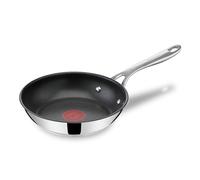 Tefal Jamie Oliver - Sartén 20 cm, Acero inoxidable | Sartén de 20 cm, Revestimiento antiadherente titanio, Apto inducción, Thermo-Signal, Mango remachado