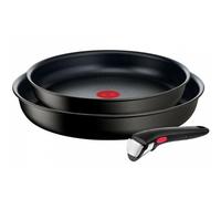 Tefal Juego de Sartenes INGENIO Unlimited Ø 22 cm Ø 26 cm Negro