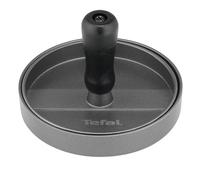 Tefal K18511 Prensa para hamburguesas de 12 cm, para hamburguesas perfectas de carne, pescado y verduras, apta para lavavajillas, revestimiento antiadherente, accesorios para barbacoa, negro/gris