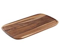 Tefal K26810 Jamie Oliver - Tabla de cortar (tamaño L, 49 x 28 x 2,2 cm, madera de acacia, certificado FSC, con práctico surco, para cortar alimentos, para servir, color marrón