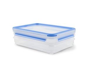 Tefal K30288 recipiente de almacenar comida Caja Rectangular 0,6 L Azul, Transparente 2 pieza(s) - Recipiente para alimentos (Caja, Rectangular, 0,6 L, Azul, Transparente, De plástico, Alemania)