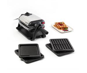 Tefal King Size, Gofrera y grill, 4 en 1, 2 sets de placas, Termostato ajustable, Indicador de Calor