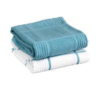 Tefal Kitchen Towels T-Fal Textiles-Paquete de 2 parquet Cuadros, Algodón, Breeze, Solid/Check - 2 Pack, 2
