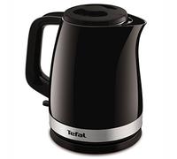 Tefal KO 150 F - Tetera eléctrica (1,5 L, 2400 W, Negro, Acero inoxidable, Protección contra sobrecalentamiento, Sin cables)