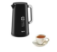 Tefal KO850810 Smart N Light, Hervidor Digital con pantalla pantalla digital, 5 ajustes temperatura, Mantenimiento calor, Indicador de temperatura real, Base giratoria 360 grados, Color Negro, 1.7 l