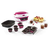 Tefal - Máquina inteligente para tartas (5 programas automáticos, 1 modo manual, 12 moldes mini pasteles, 1 molde grande, compatible con la gama CreaBake, Cake Factory Delices KD810112)