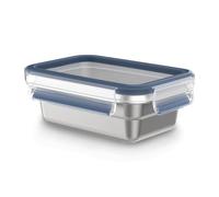 Tefal - MasterSeal Food container Rectangle 0,5 l - Stainless Steel | Ligero e higiénico 304 de acero inoxidable, a prueba de fugas, resistente a las heladas, apto para lavavajillas