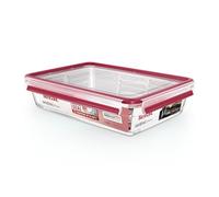 Tefal Masterseal Fresh - Caja de alimentos rectangular (3 L, cristal, transparente, conservación de alimentos, apilable, hermético, apto para horno y congelador N1041210