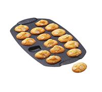 Tefal - Molde para tartas (16 mini magdalenas, revestimiento antiadherente, aluminio reciclado y reciclable, pastelería bien dorada, fabricado en Francia, PerfectBake Mini J5734802, marrón tabaco,