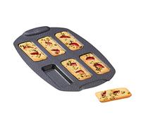 Tefal - Molde para tartas (6 financieros), revestimiento antiadherente, aluminio reciclado y reciclable, pastelería bien dorada, fabricado en Francia, PerfectBake J5734402, color marrón