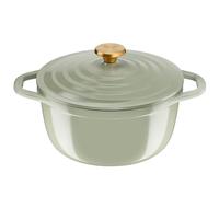 Tefal - Olla de aluminio fundido de 24 cm, 4-5 personas, inducción, ligera de aluminio fundido, fácil limpieza, revestimiento cerámico, tapa de condensación, horno, aire Soft Light E2664625