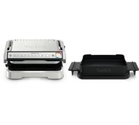 TEFAL OptiGrill 4in1 GC774D Electroparrilla de Metal, Rectangular, 600 cm², Gris