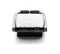 Tefal OptiGrill Elite GC750D30 Parrilla de Mesa Electrica, Negro/Acero Inoxidable, 12 Programas, Control Tactil, Placas Desmontables