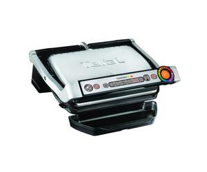 TEFAL Optigrill + Placas para Gofres Optigrill+, parrilla inteligente, 6 programas, modo manual, 4 personas + placas para gofres GC716D12