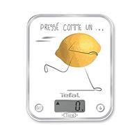 Tefal OPTISS Decor Prensado como Limón Báscula de cocina, Graduación de 5 kg/1 g, Funciones líquidas-Tare BC5135V0