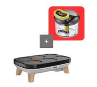 Tefal Pack crepes estilo americano: Crepera eléctrica y picadora manual
