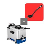 Tefal Oleoclean Pro Inox & Design FR8040 Sencillo 3,5 L 2300 W Negro, Acero inoxidable