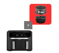 Tefal XXL Dual Easy Fry 11 L, Freidora de Aire XXL Dual, +8 Personas, Gran superficie de cocción