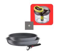 Tefal Pack set de 2 sartenes Ingenio Natural Force con picadora manual 5 segundos