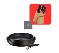 Tefal Pack set Ingenio Eco Resist 3 piezas con set de 5 cuchillos y soporte Ice Force