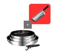Tefal Pack set Ingenio Emotion 22, 24 y 28 cm + Mango extraíble con cuchillo con funda afiladora Ever Sharp