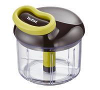 Tefal 5 Segundos - Picadora Manual 900 ml | 2 Cuchillas de Acero Inoxidable, Sin Electricidad, Rápida y Segura, Para Verduras, Cebolla, Frutos Secos, Guacamole, Fácil de Limpiar