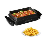 Tefal XA7258 sandwichera Negro, Acero inoxidable