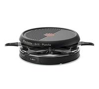 Tefal Plancha para raclette RE1288 3 en 1 (850 W, apta para 6 personas, incluye Thermo-Spot), color negro