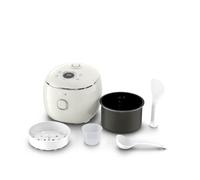 Tefal Pop, Arrocera eléctrica 0,7L, Antiadherente, 8 programas, Blanca | Compacta, Multifunción, Cocina hasta 4 boles, Programa hasta 24h, Función mantener caliente 12h, Incluye 4 accesorios, RK535A