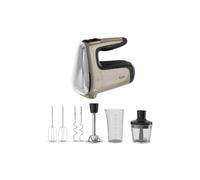Tefal Powermix Silence HT663AF0 - Batidora de mano 4 en 1, 2 batidoras, 2 batidoras, batidora de mano, motor silencioso, mango antideslizante suave al tacto, niveles de velocidad con función turbo