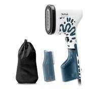 Tefal Pure Pop Home & Travel DT2040E1 - Cepillo de vapor, 20 g/min, 15 segundos, listo para usar, sistema de almohadilla, vapor seguro, para casa y viaje, 2 depósitos de agua, color azul